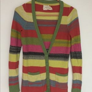 Urban Outfitters Striped Sweater Cardi S/M